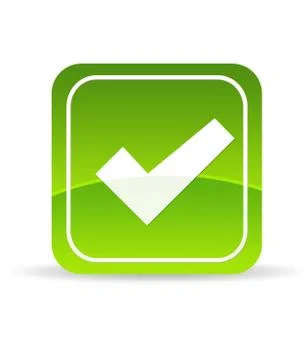 Green check mark icon 스톡 일러스트