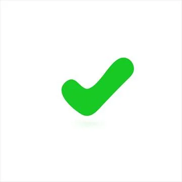 Green double checking icon, double tick, check mark. Flat done