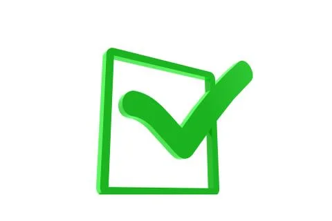 Green check mark Stock Illustration