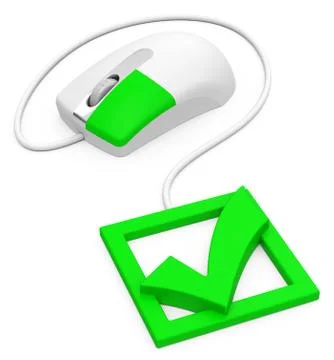 The green check mark Stock Illustration