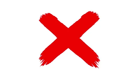 Green check mark, red cross, true or false, yes or no symbol, right, wrong symbo Stock Footage 313375080