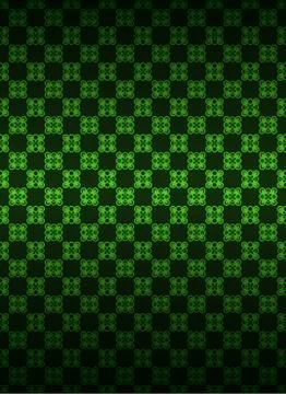 Green checked baroque pattern dark background vector illustration 스톡 일러스트