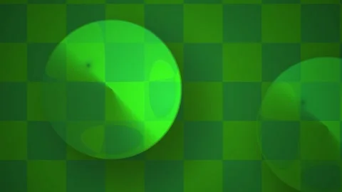 Green checkered pattern with circles. Stock Footage 334884977