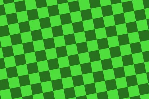 Green checkered pattern with squares and shades Stock Illustration