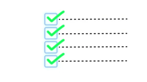 Green Checklist Task List and Productivity Icon Stock Footage 345100318