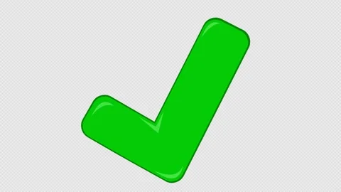 Green checkmark animation Stock Footage 335333525