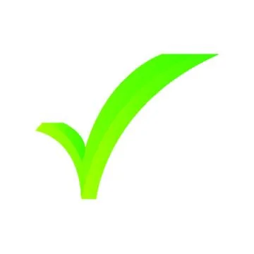 Green checkmark Illustrazione stock
