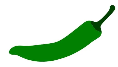 Green Chilli Pepper Stock Illustration