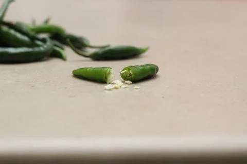 Green Chilli Pepper Stock Photos
