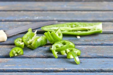 Green chilli Stock Photos