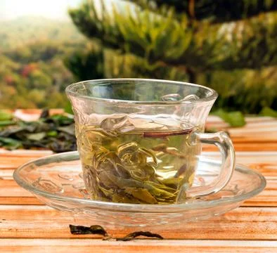 Green China Tea Representing Refresh Drinks And Wellness Stock Photos