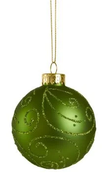 Green Christmas Ball Stock Photos