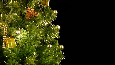 Green christmas tree Stock Footage 106457431
