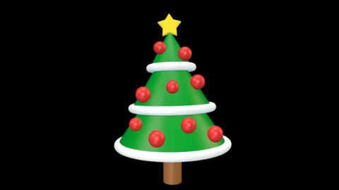Green Christmas tree Stock Footage 128418686