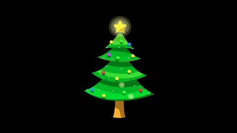 Green Christmas tree Stock Footage 128627626