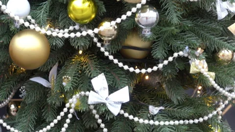 Green christmas tree Stock Footage 133360455