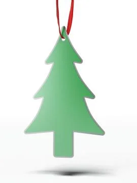 Green christmas tree 库存插图