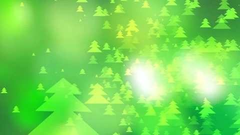 Green Christmas tree light animation against blurred background. Stock Footage 108673837