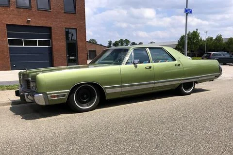 Green Chrysler New Yorker Stock Photos