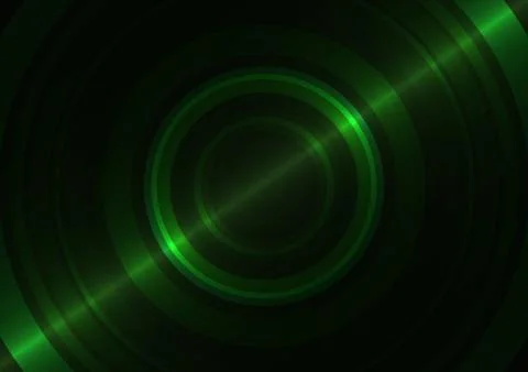 Green circle abstract background Stock Illustration