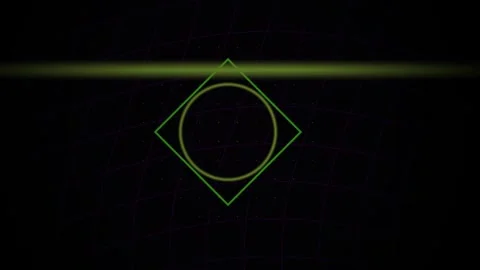 Green Circle Abstract Tech Motion Graphic with Glowing Line for Digital Bac.. Stock Footage 343710288