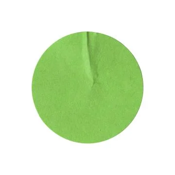 Green circle adhesive tape patch with crumpled texture concept masking on Stock Photos