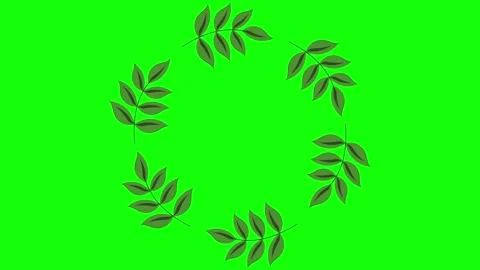 Green Circle and Screen on Green Screen Background Horizontal 16:9 Video stock 339328322