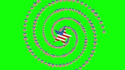 Green Circle and Screen on Green Screen Background Horizontal 16:9 Stock Footage 339444388