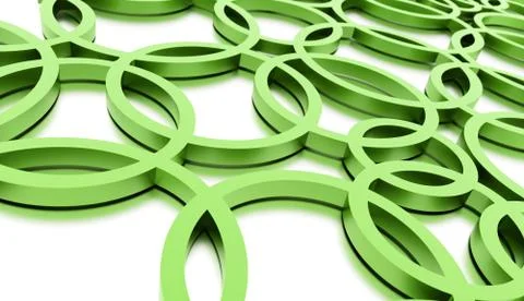 Green circle background concept rendered Stock Illustration