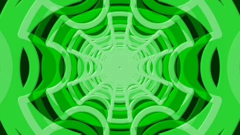 Green Circle Cutout Tunnel Stock Footage 100190983