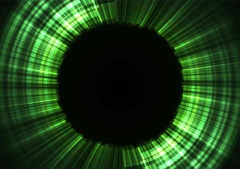 Green circle digital radar abstract sheet layer background Stock Illustration