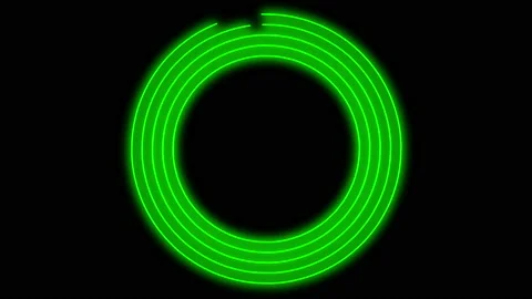 Green Circle draws together Stock Footage 139833785