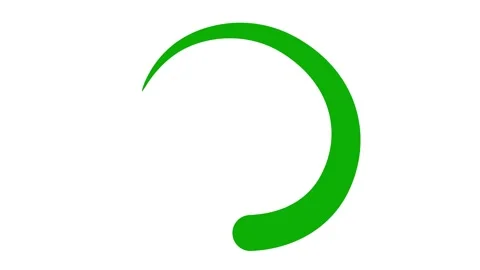 Green circle drop of liquid white Stock Footage 346691498