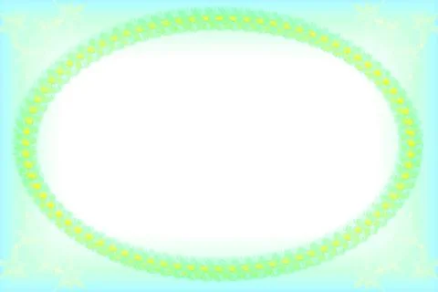 Green circle frame on blue azure,place foe text Stock Illustration
