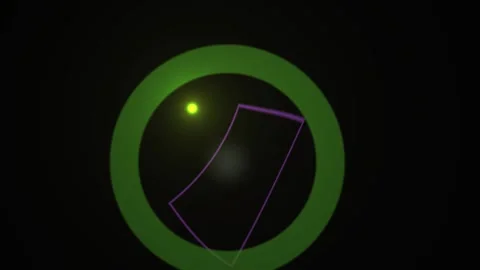 Green circle with glowing light effect. Stock Footage 340031327