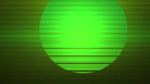 Green circle with horizontal lines background. Stock Footage 340031464