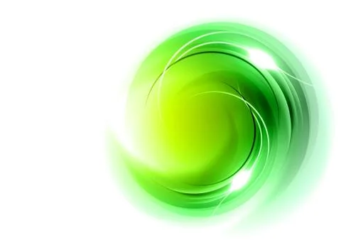 Green circle Illustrazione stock