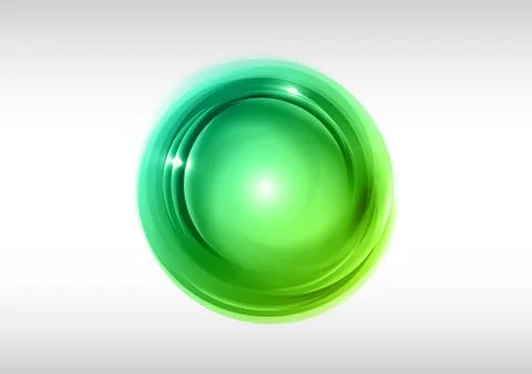 Green circle Illustrazione stock