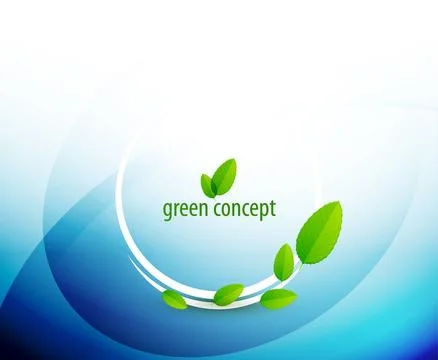 Green circle nature concept Stock Illustration