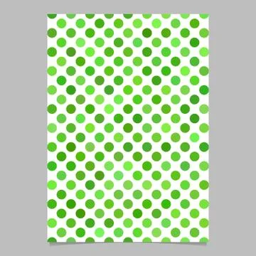 Green circle pattern brochure background - vector stationery template design Illustrazione stock