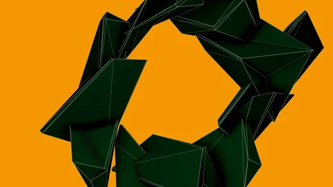 Green circle ring background pretty fashion style motion progress Видео 198306216