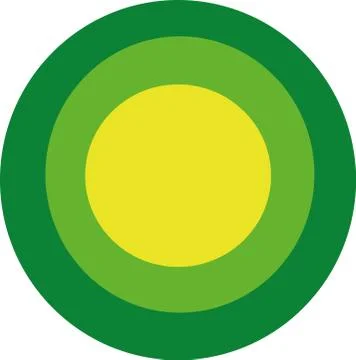 Green circle shapes Stock Illustration