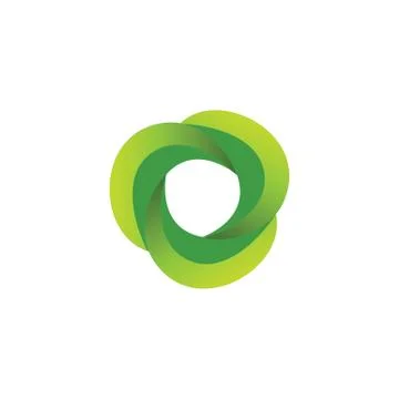 Green circle spiral Stock Illustration