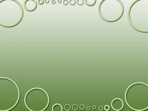 Green circle three dee abstract background Stock Illustration