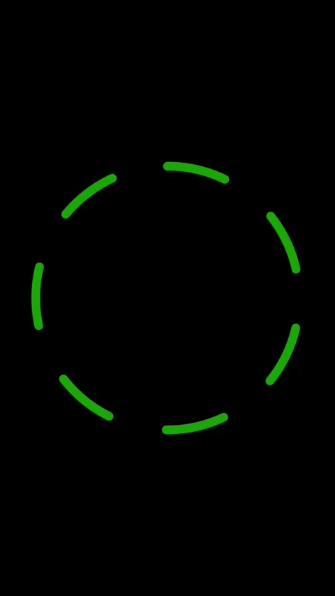 Green circle with white check mark on black. Green circle check mark tick. .. Stock Footage 345723175