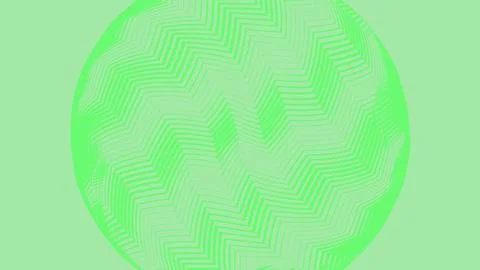 Green circle with zigzag line pattern 스톡 일러스트