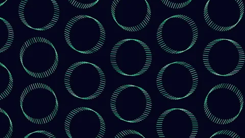 Green circles converging in motion on black background 스톡 동영상 322773844