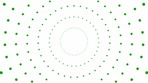 Green circles dots white Stock Footage 225646851