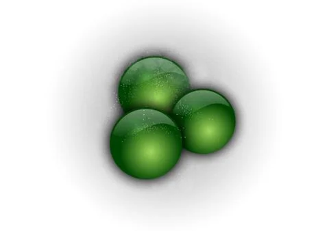 Green circles Illustrazione stock
