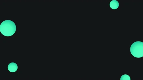 Green circles pattern on black gradient Stock Footage 232833376